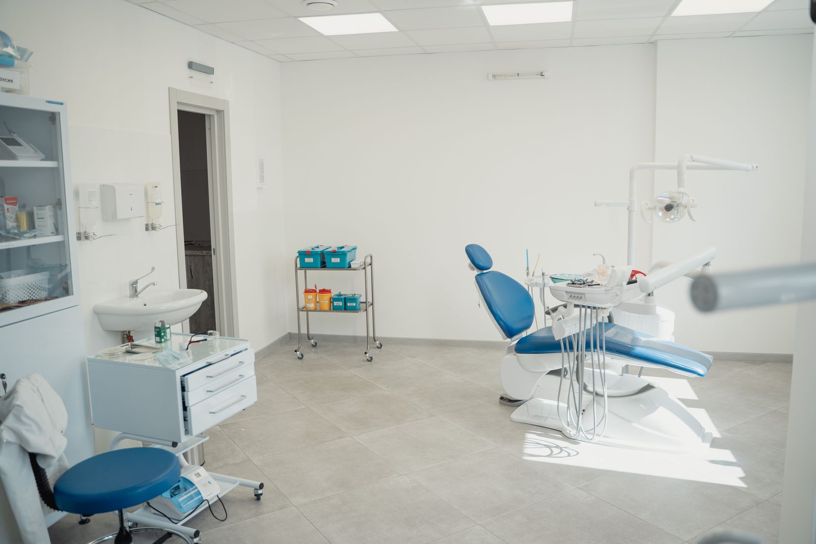 Modern treatment room with natural light